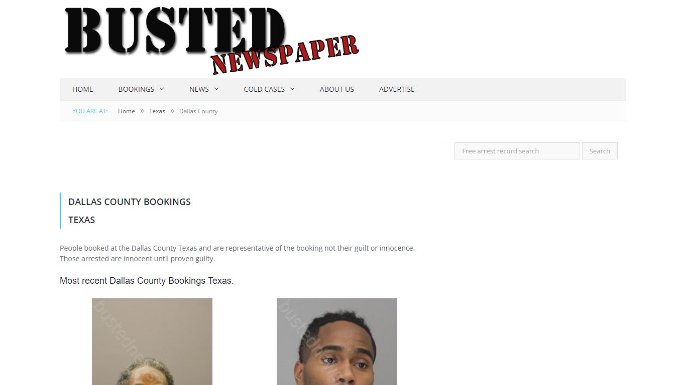 Dallas County, TX Mugshots - BUSTEDNEWSPAPER.COM